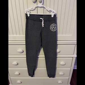 Abercrombie kids fleece lined joggers; activewear